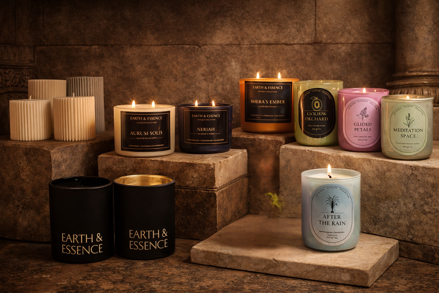 Premium Luxury Scented Candles India | Earth & Essence