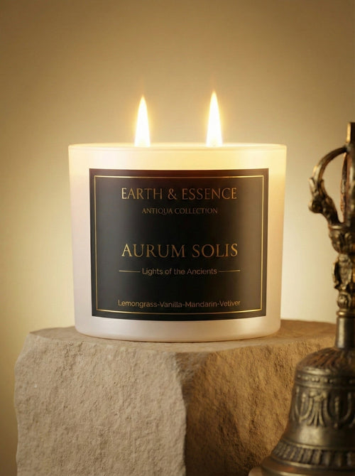 Aurum Solis: Light of the Ancients - Scented Candles by Earth & Essence