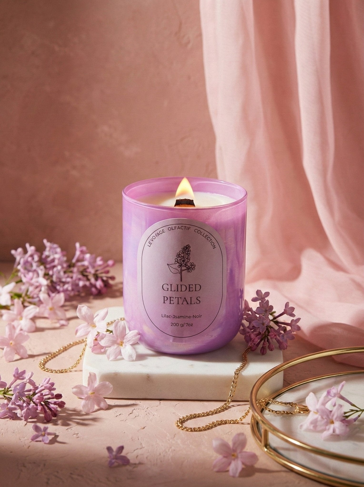 Gilded Petals - Scented Candles by Earth & Essence