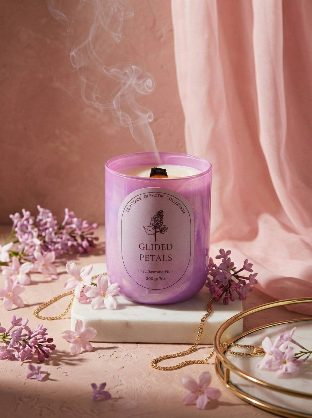Gilded Petals - Scented Candles by Earth & Essence